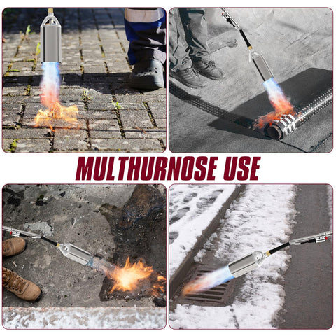 MEFUN weed burner kit supports painting removal, roofing, and ice removal.