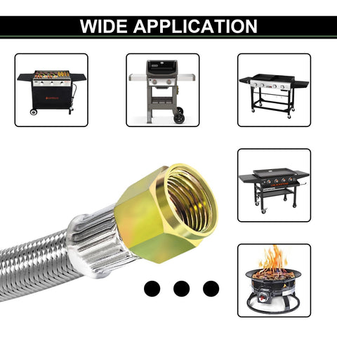 MEFUN turkey fryer setup using the 12 ft hose for outdoor cooking