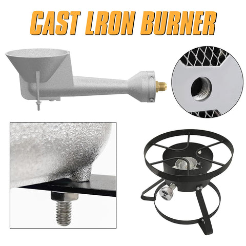 MEFUN universal burner compatibility enables use with grills, stoves, and fryers