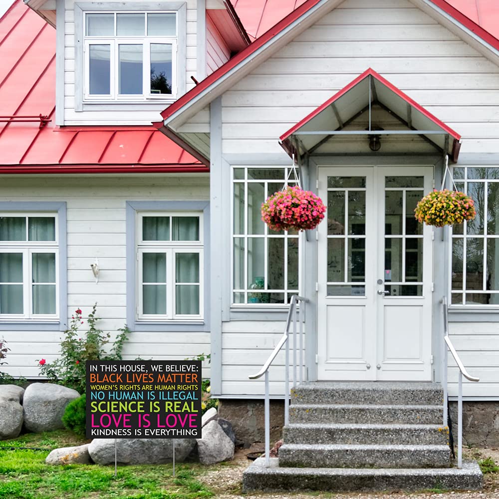 MEGA FORMAT multi-colored design enhances curb appeal while conveying a supportive message.