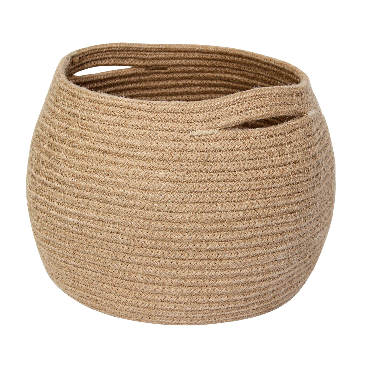 MEGASKET decorative wicker storage basket, 11x9 round, perfect for stylish living room storage.