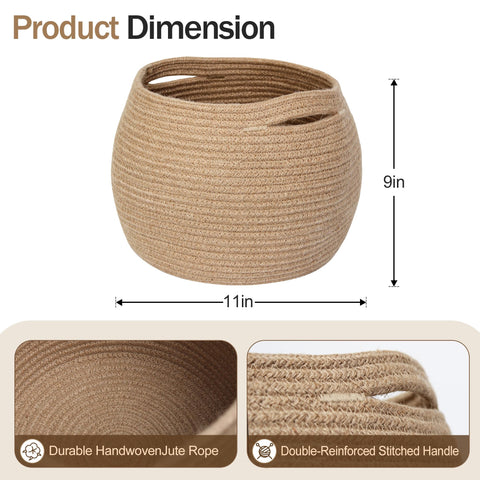 MEGASKET floor basket for living room storage and organization.
