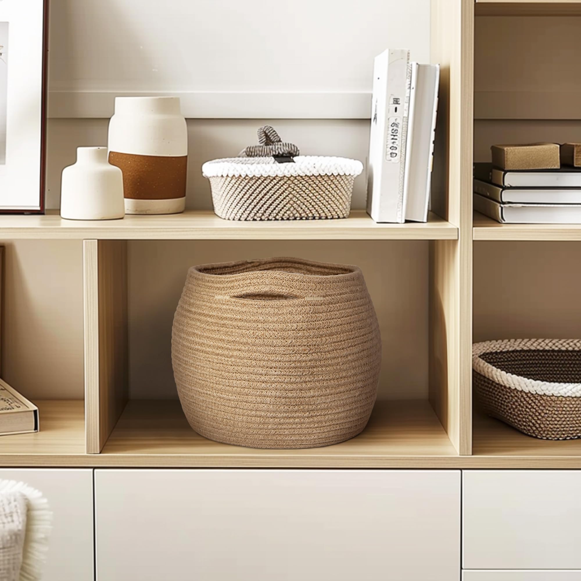 MEGASKET lightweight basket with handles for easy moving.