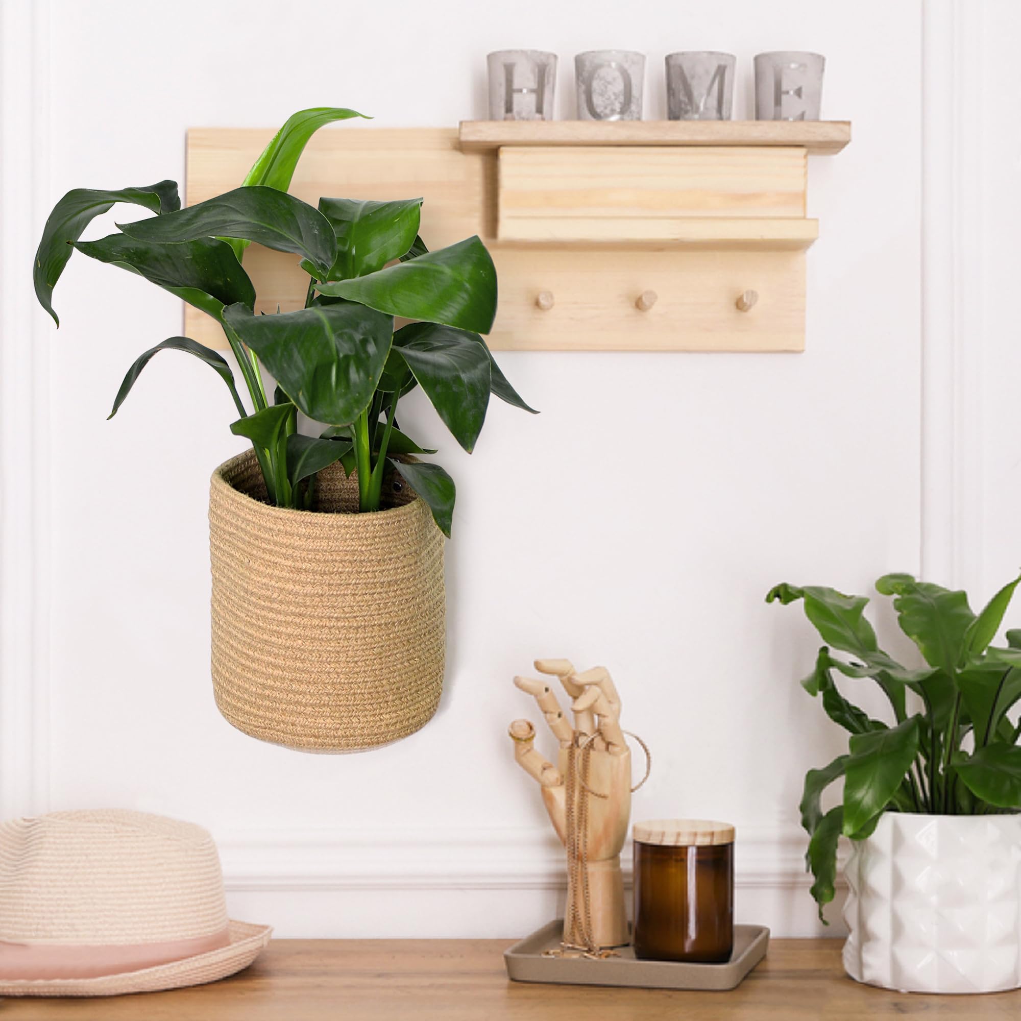 MEGASKET remote-control organizer hanging basket for living room