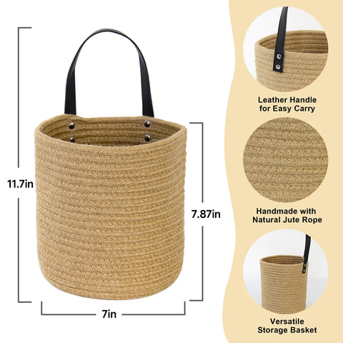 MEGASKET wicker wall decor basket ideal for keys and mail