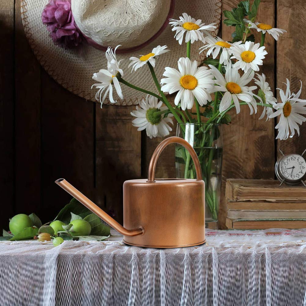 Megawodar antique copper finish adds vintage charm to any plant nook.