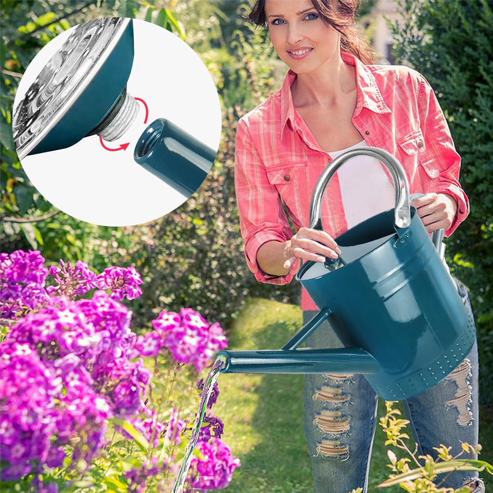 Megawodar ocean blue watering can ready for indoor and outdoor gardens
