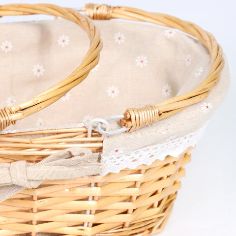 MEIEM wicker basket closeup highlighting durable weaving and handles.