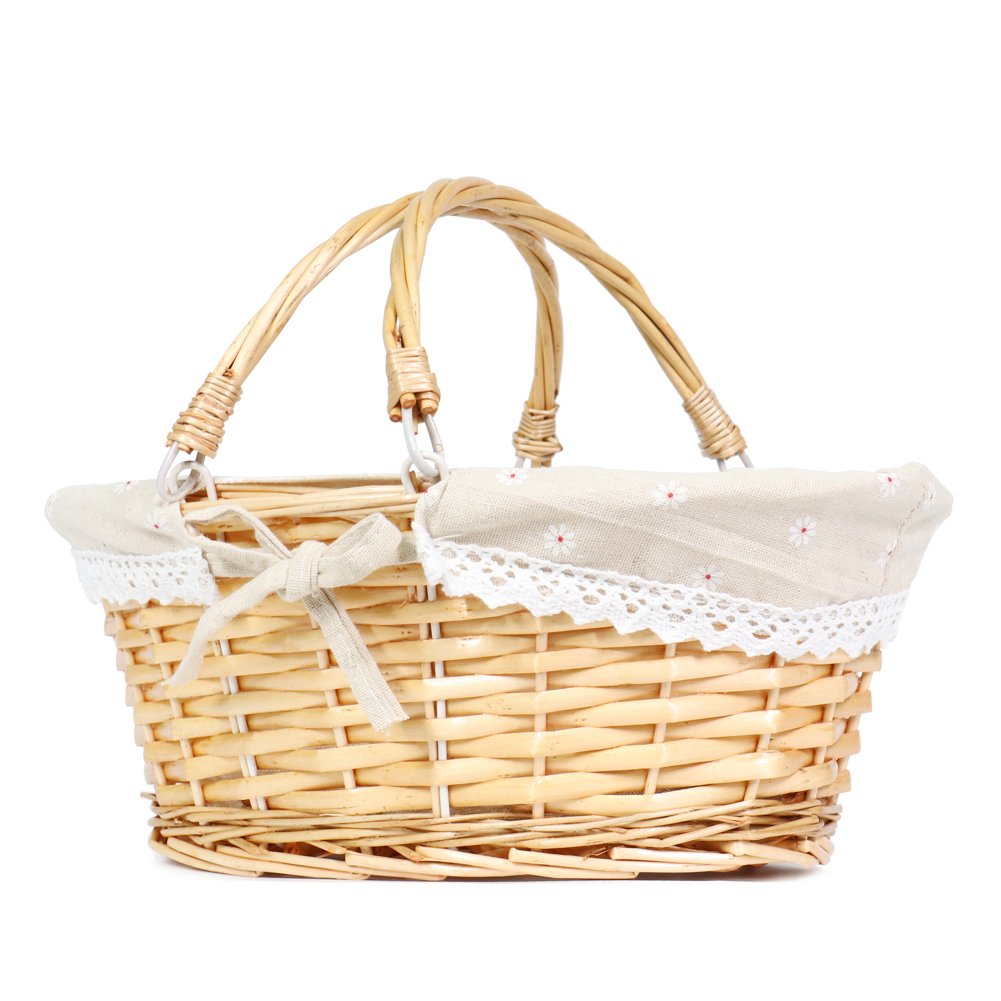 MEIEM willow egg gathering basket for seasonal gatherings.