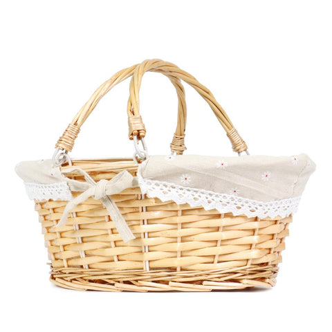 MEIEM willow egg gathering basket for seasonal gatherings.