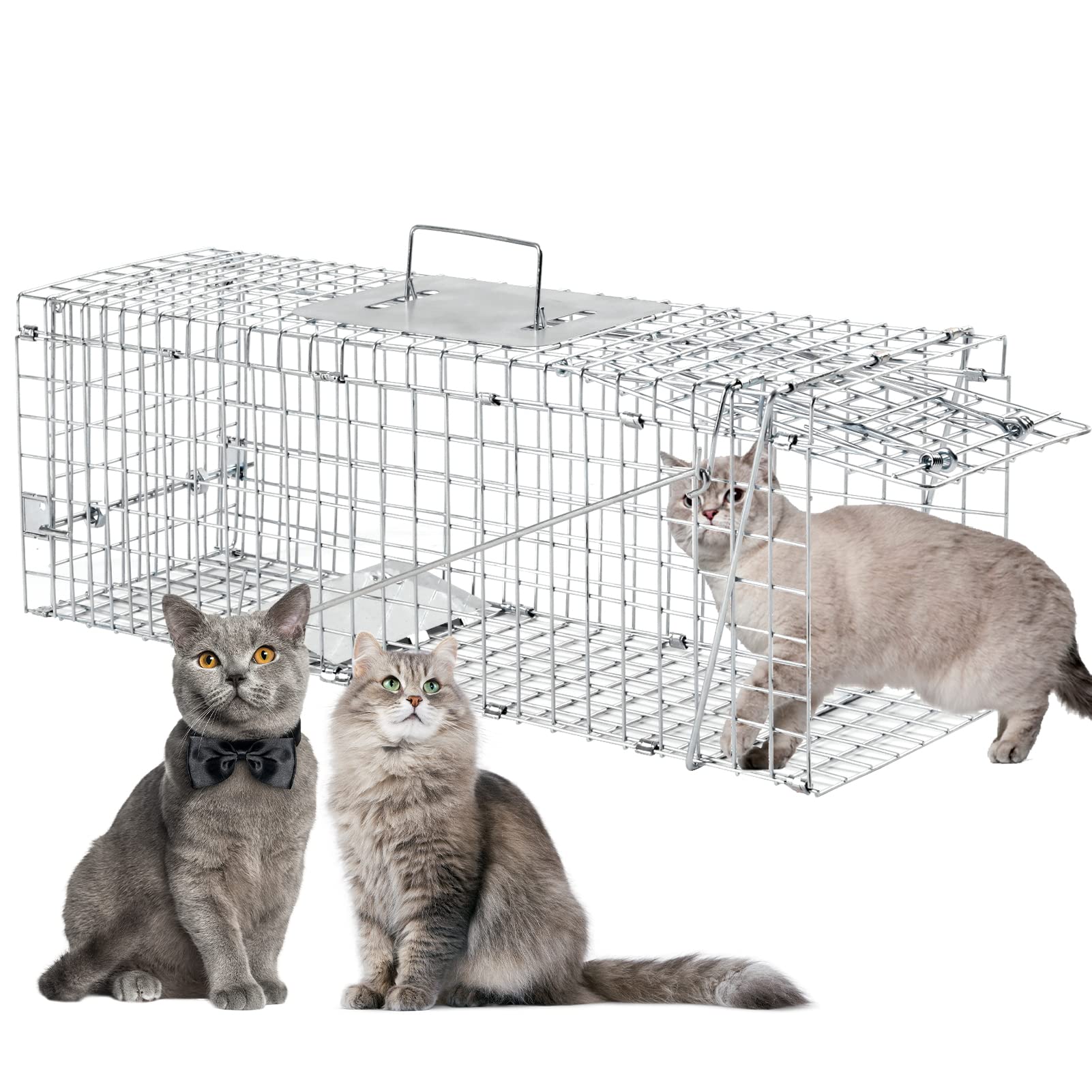 Meibangzz trap folded for compact storage and transport.