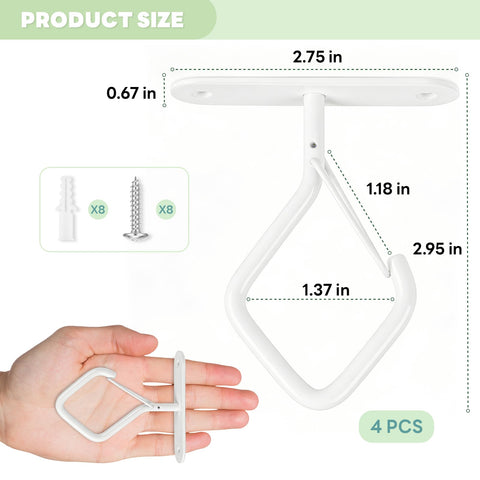 Meilidy diamond-shaped opening design for thicker items and reliable mounting
