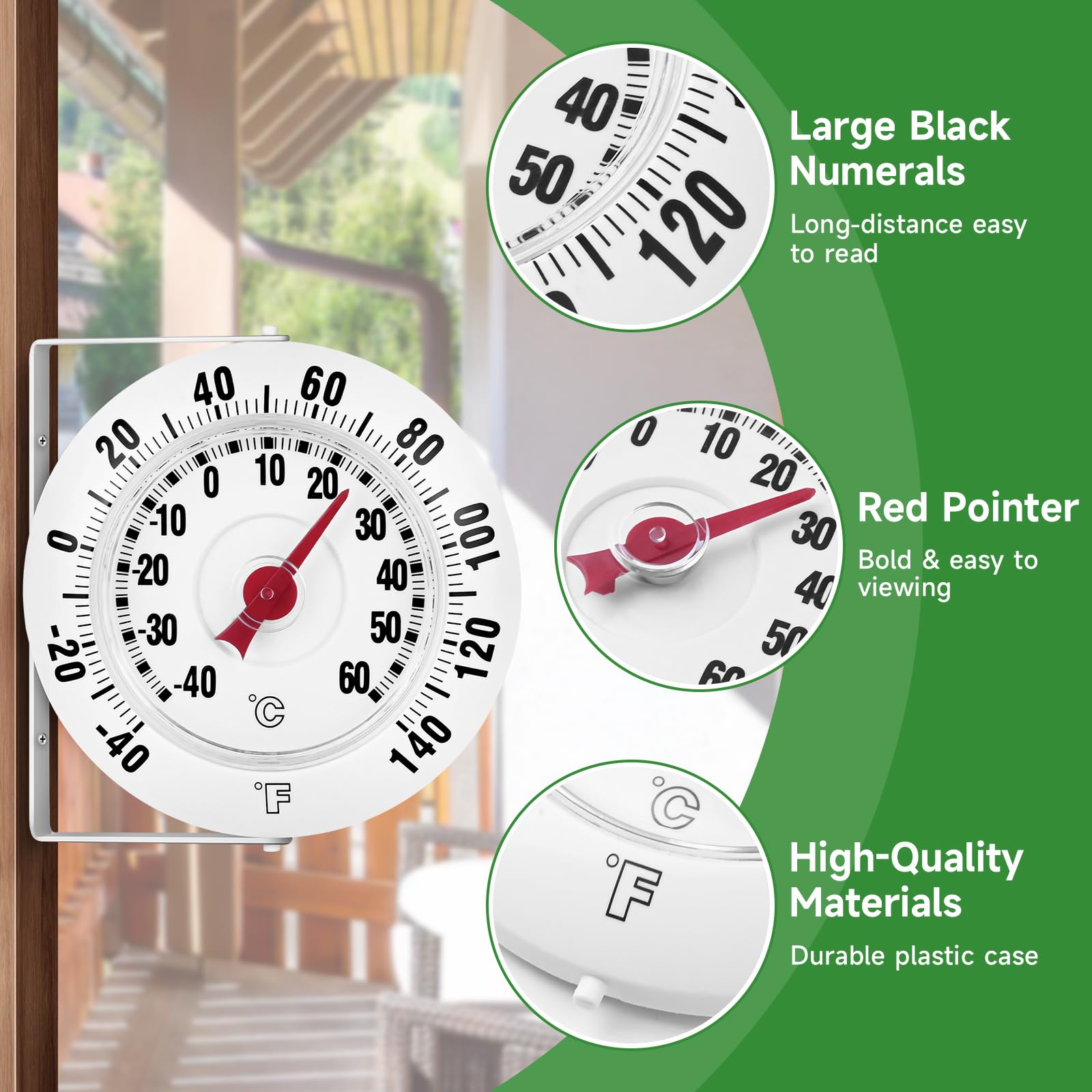 MEINV 360-degree bracket enables flexible viewing.
