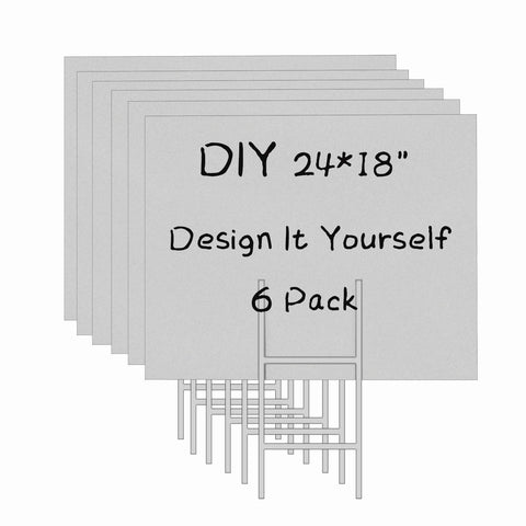 MEJOR CONOCIDO white blank signs 24x18 for color customization