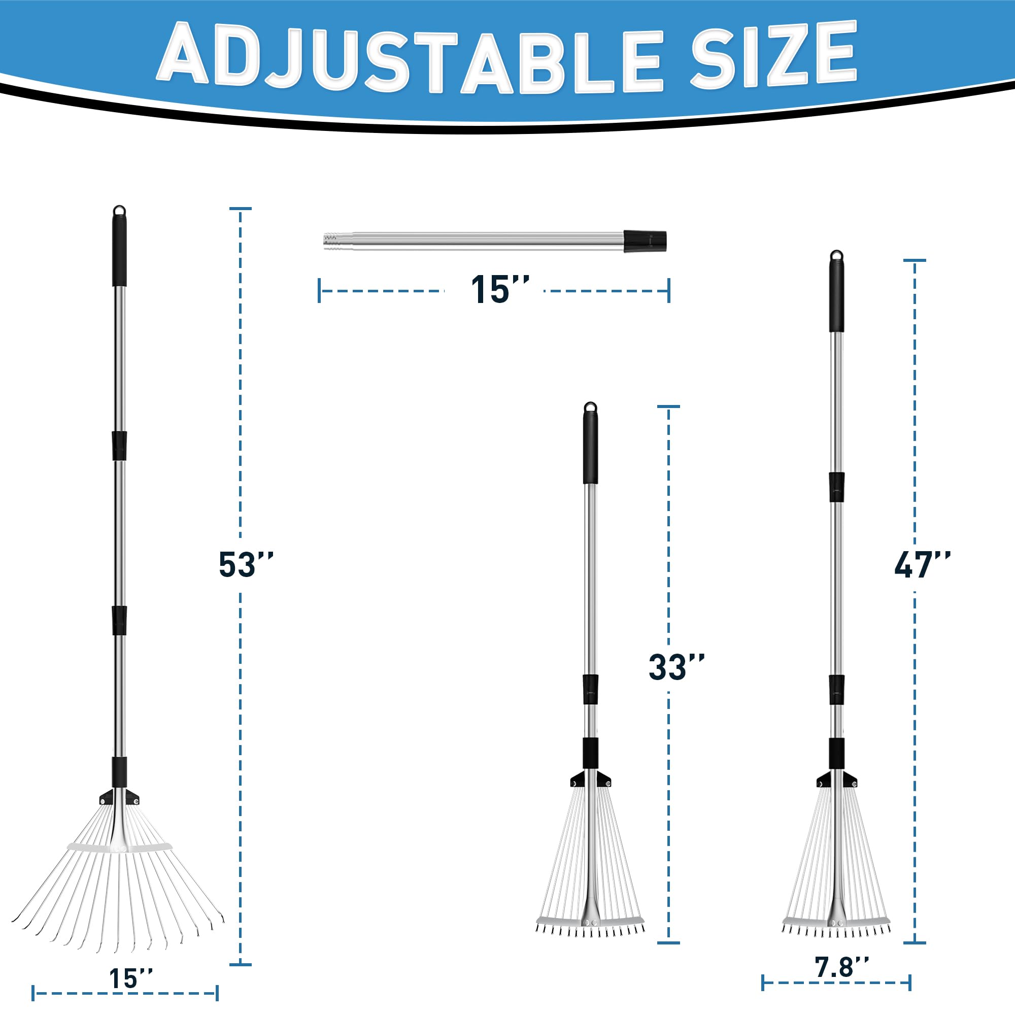 Mekeet adjustable head 7-15 inches supports tasks at different heights.