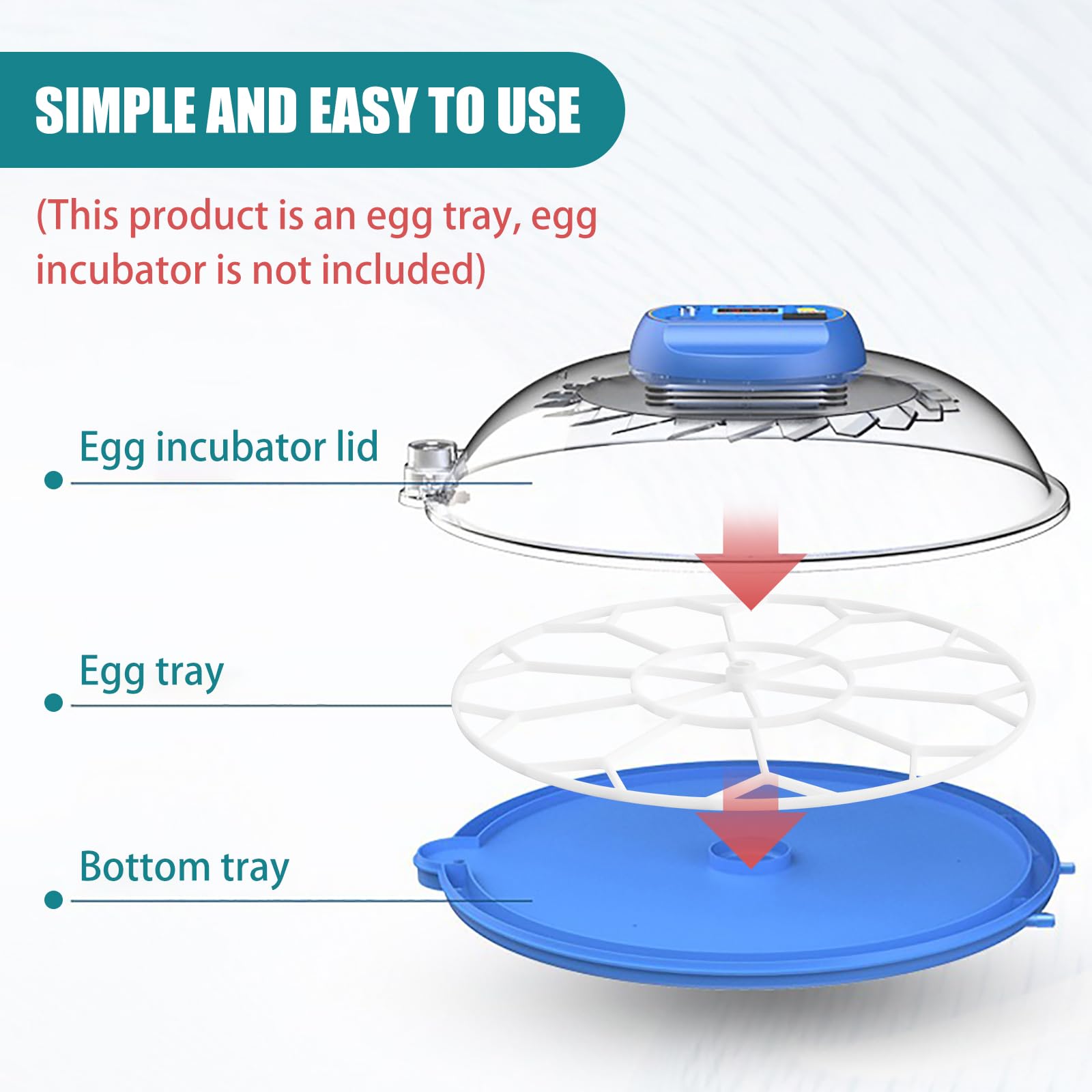 MEKILYN JGT360 tray made from sturdy soft plastic for durability
