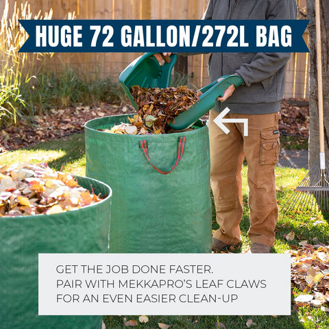 Three-pack MEKKAPRO Big Gulp bags stacked for storage