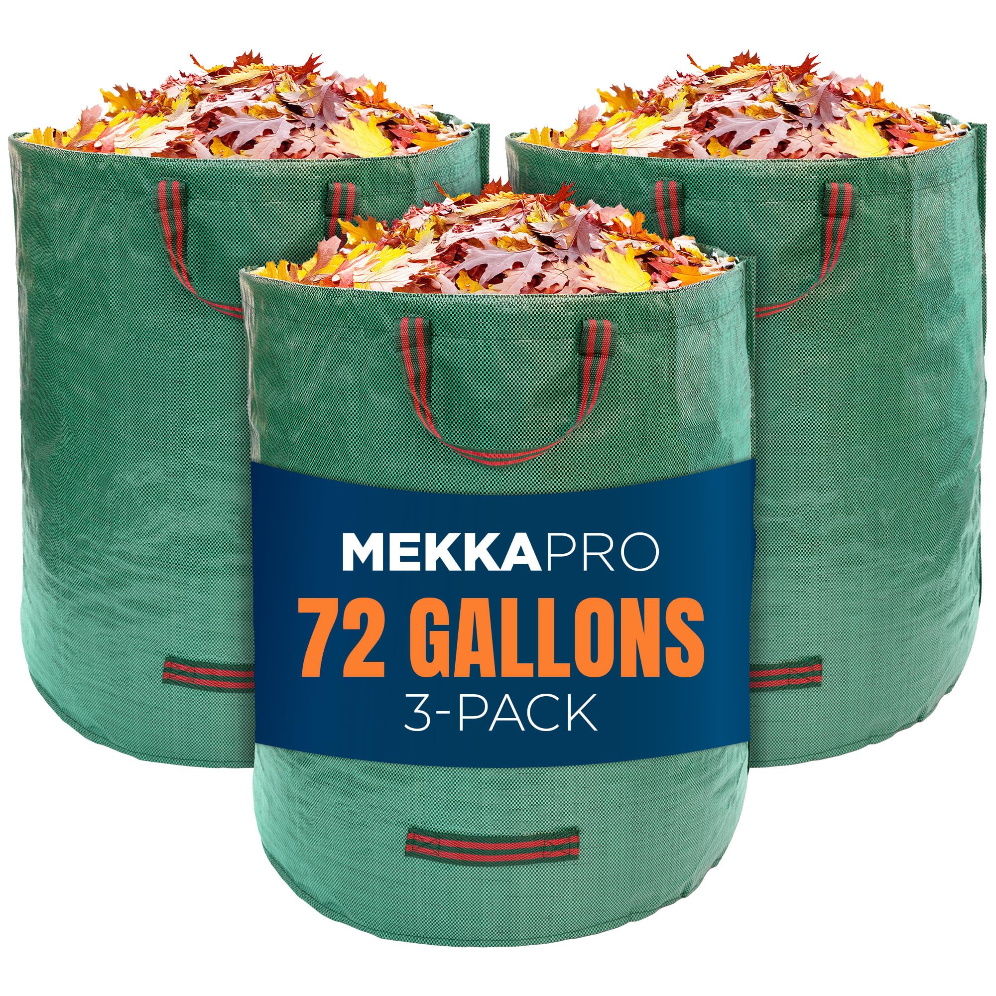 MEKKAPRO Big Gulp 72-gallon lawn bags folded for compact storage