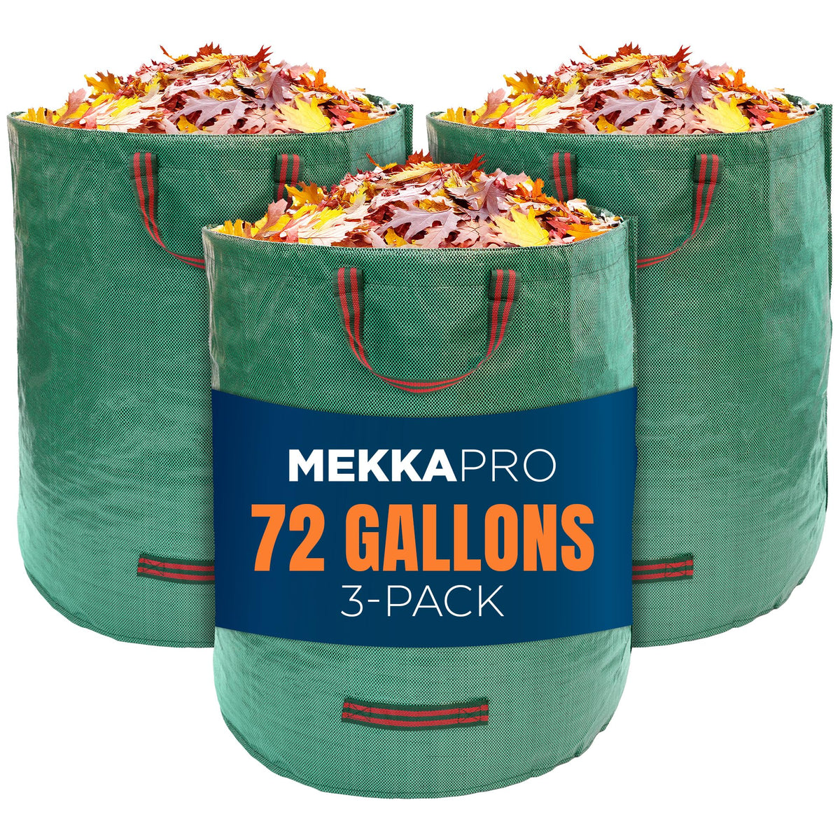 MEKKAPRO Big Gulp 72-gallon lawn bags folded for compact storage