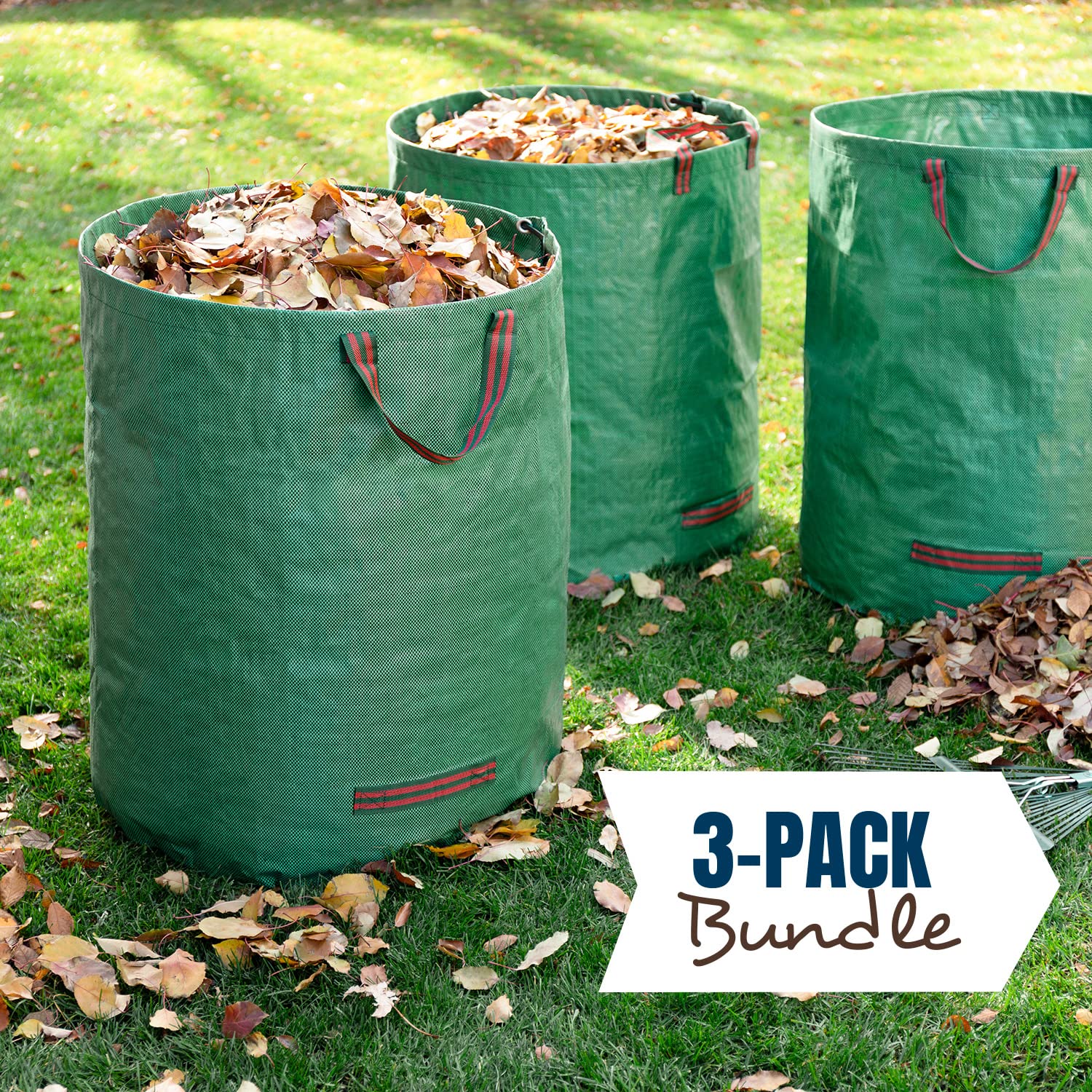 Durable polypropylene woven fabric highlighted for long-lasting yard waste use