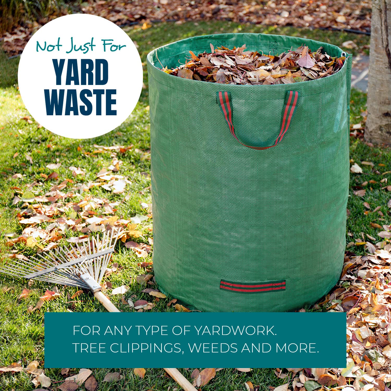 Reusable yard waste bags from MEKKAPRO offer repeated use