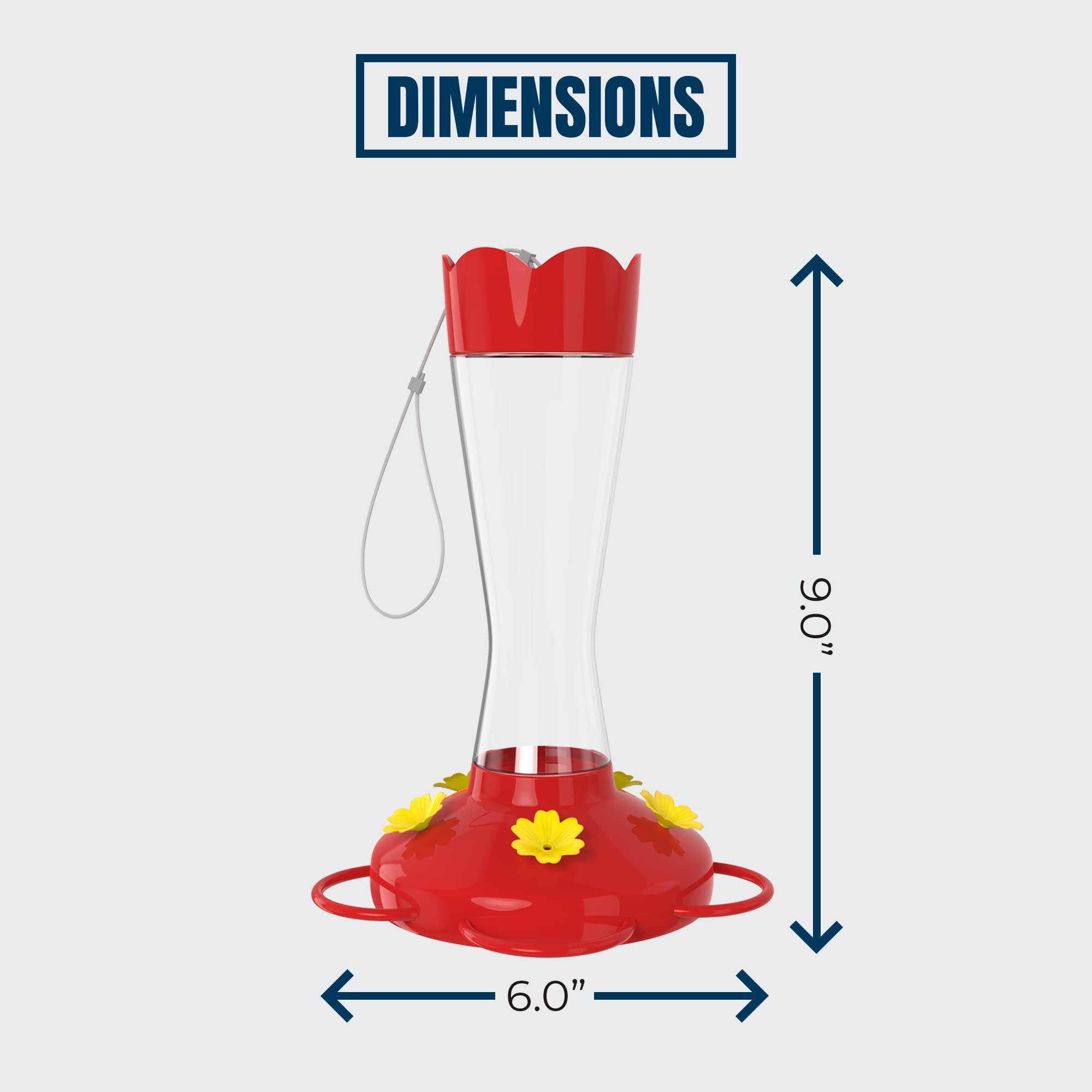 MEKKAPRO red feeder with wide mouth for simple filling and cleaning