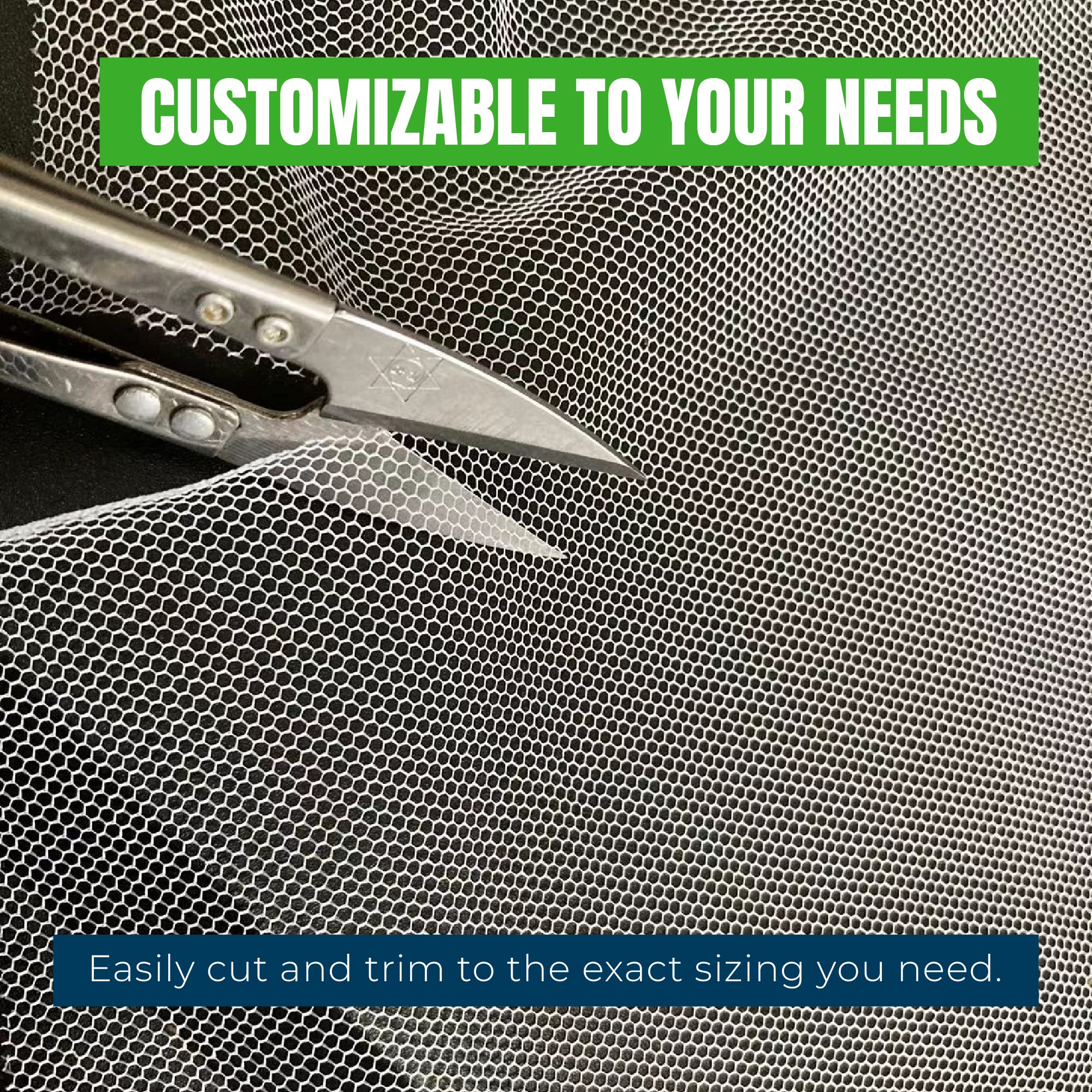 MEKKAPRO netting covers multiple beds for efficient garden protection.