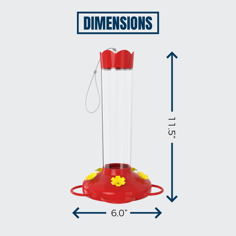 MEKKAPRO bright-red feeder adds visual charm while attracting hummingbirds.