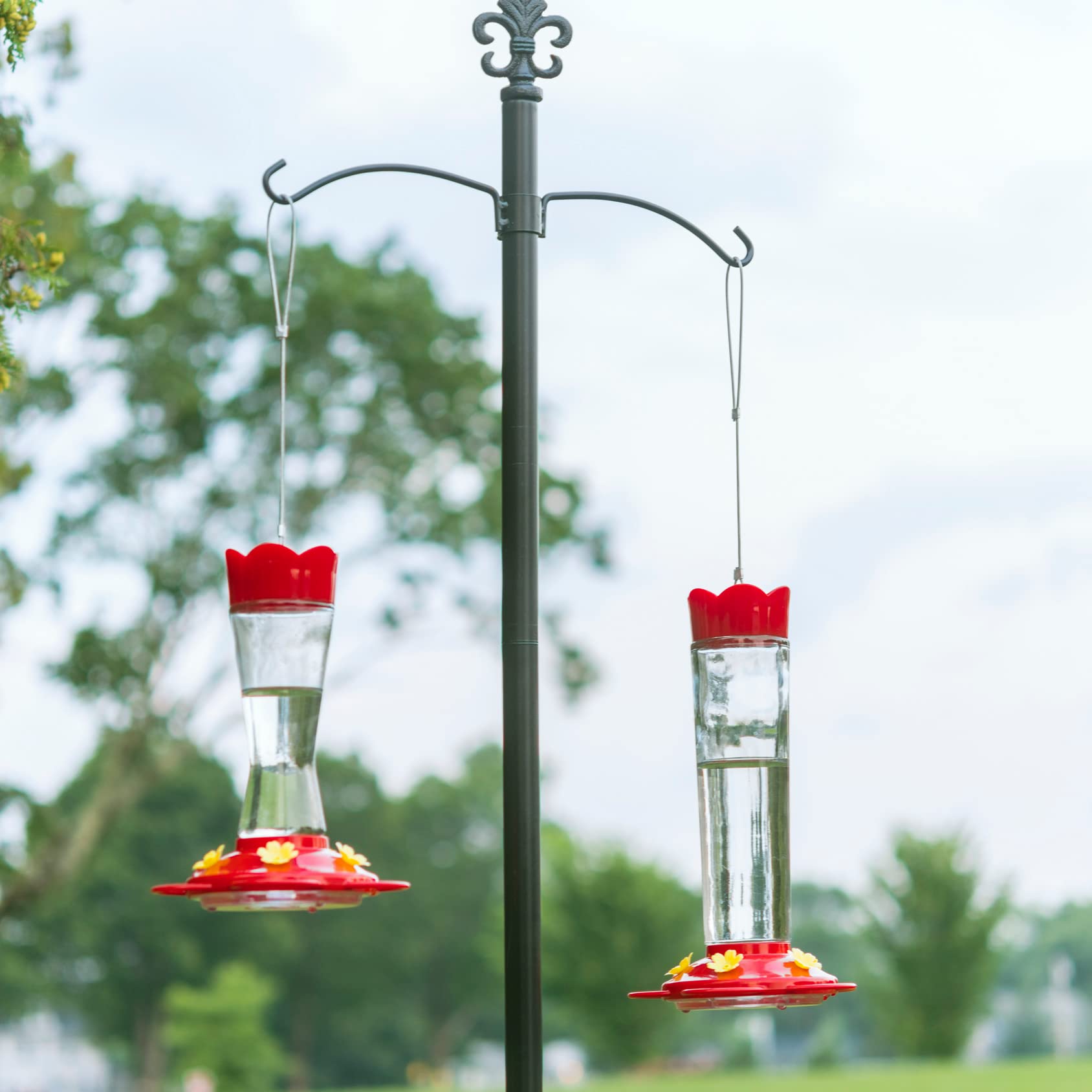 MEKKAPRO hanging feeder enhances backyard wildlife watching from your patio.