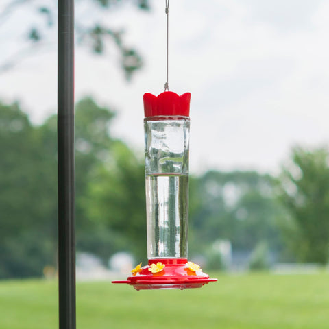 MEKKAPRO clear container lets nectar levels be monitored at a glance.