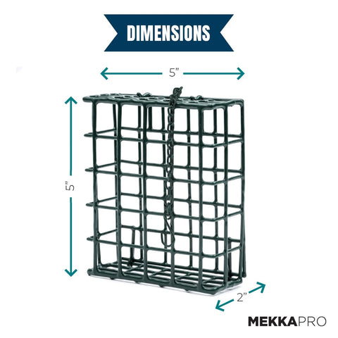 Close-up of MEKKAPRO dual-capacity basket for versatile feeding.