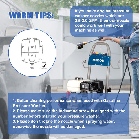 MEKOH 7-in-1 nozzle rinse pattern for watering tasks