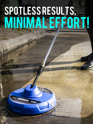 MEKOH dual rotary nozzles deliver a wide, streak-free spray pattern