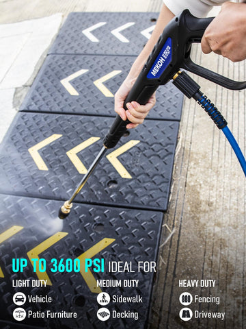 Heavy-duty all-metal wand designed for outdoor cleaning durability