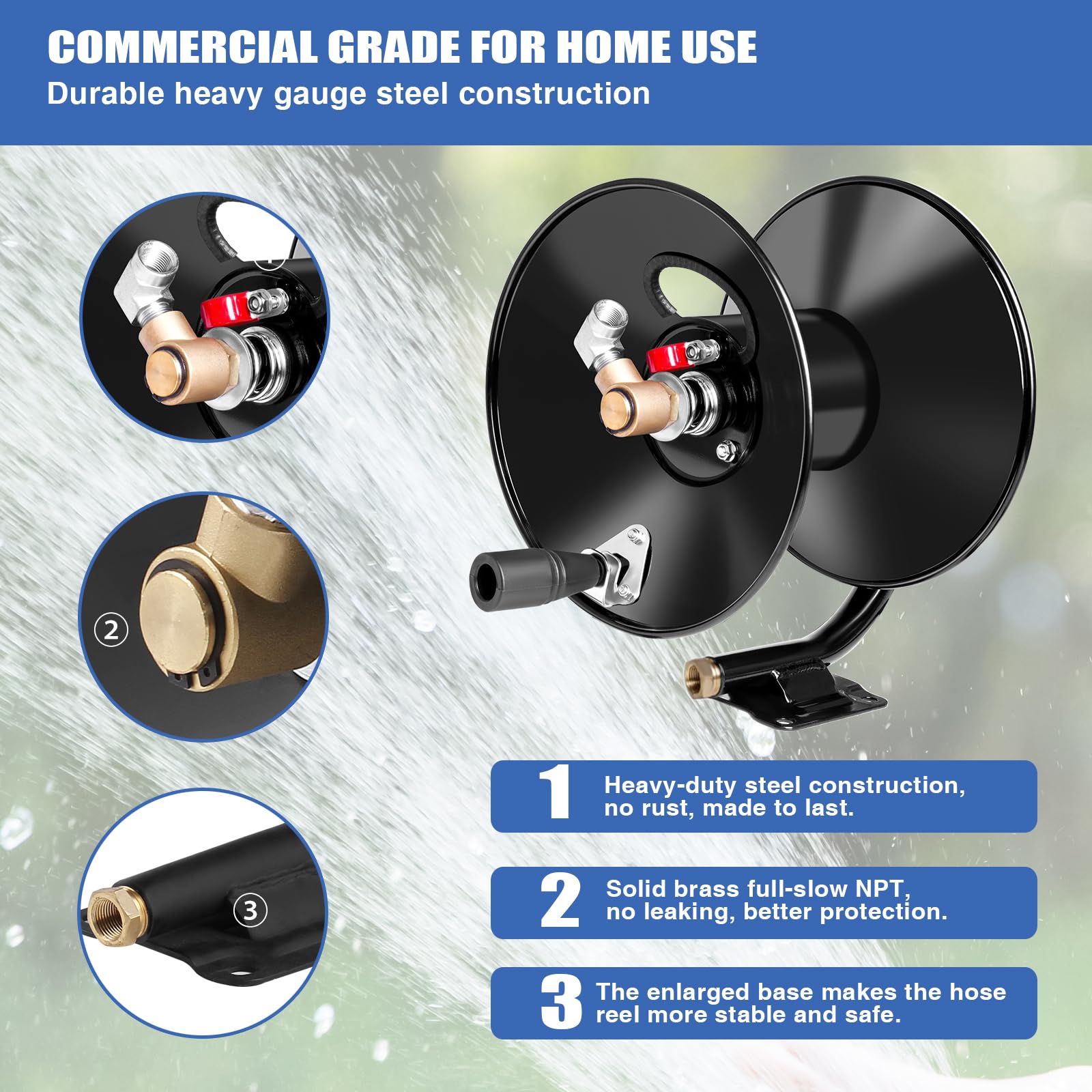MEKOH 90-degree elbow protects hose from kinks during use