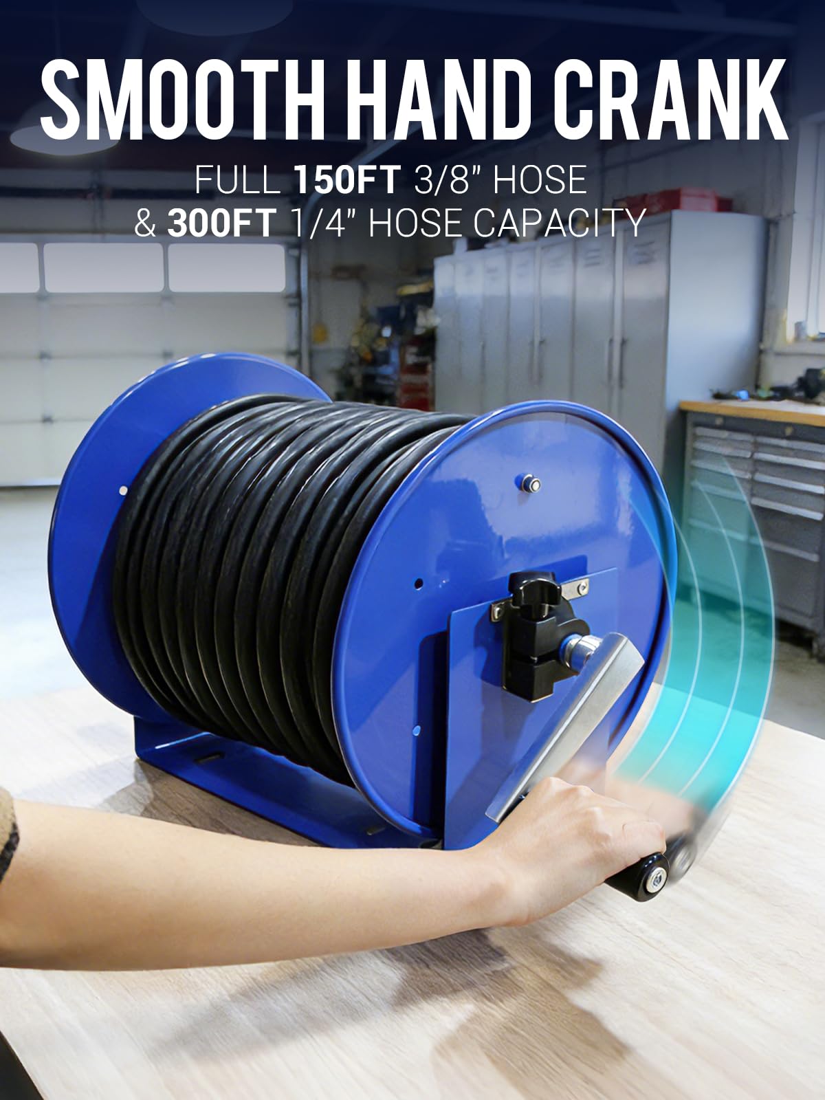 MEKOH rotating brake control reduces hose tangling