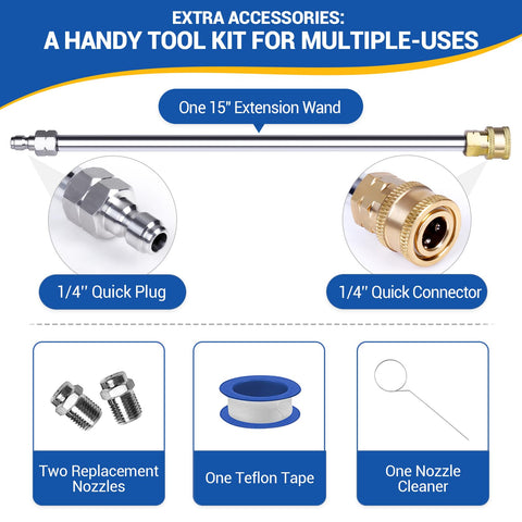 MEKOH replacement nozzles (2-pack) for continued versatility