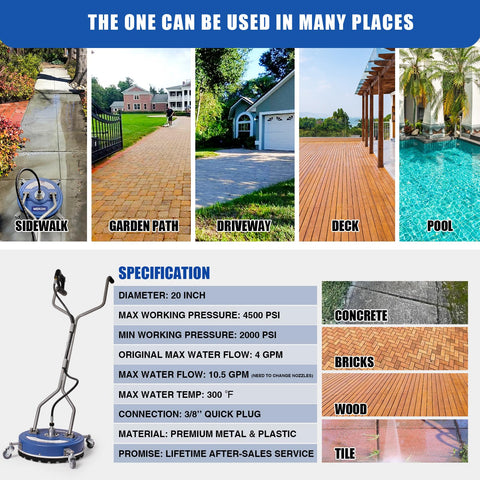 MEKOH surface cleaner brass-bearing design withstands hot and soapy washes.