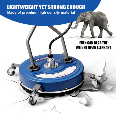 MEKOH surface cleaner quick-connect saves time swapping attachments.
