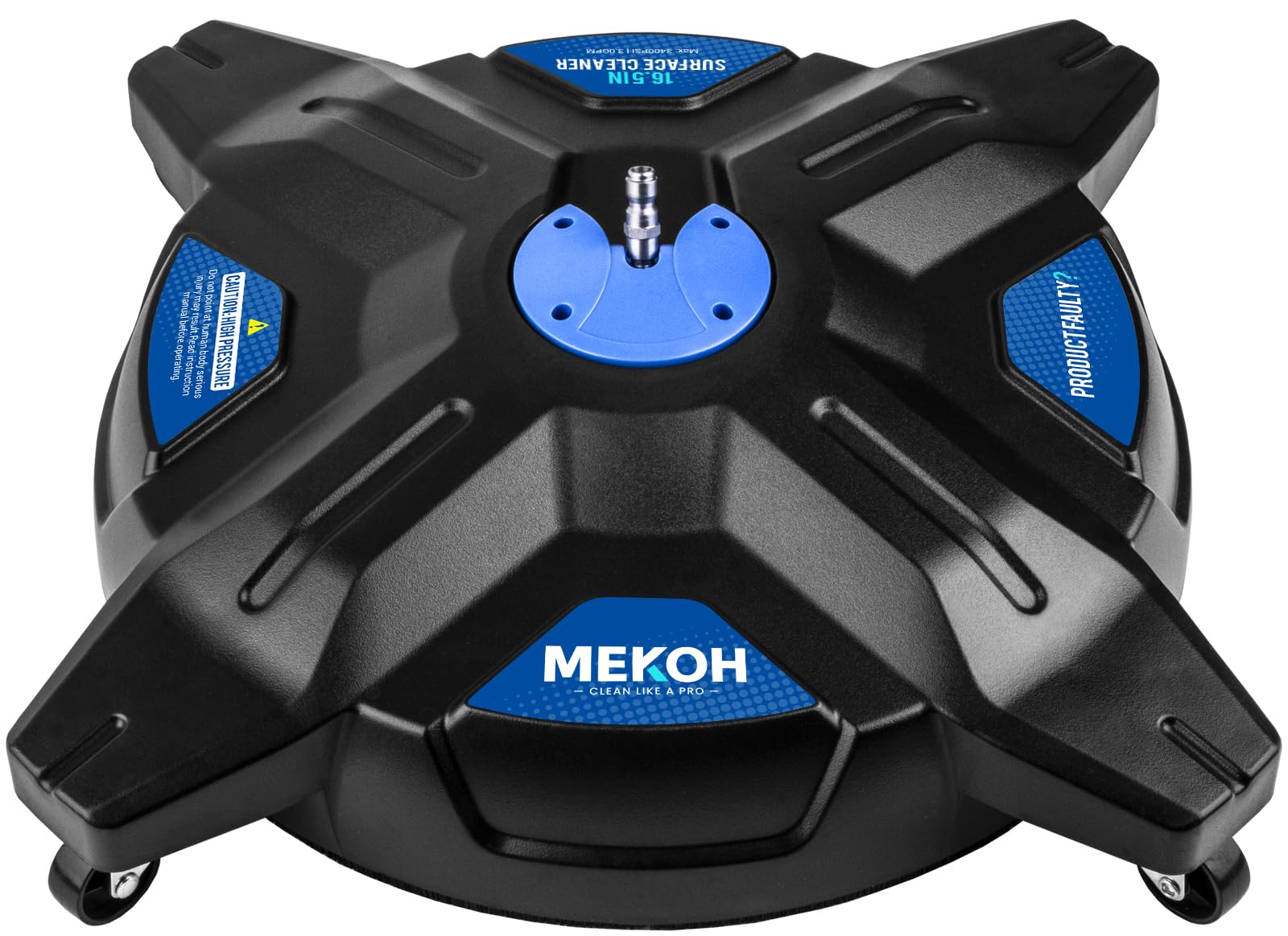 MEKOH surface cleaner wide-path for faster, even driveway cleaning