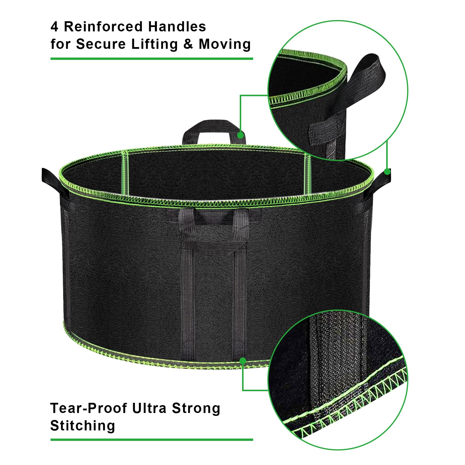 MEKOLIFE breathable nonwoven fabric promotes healthy root growth and aeration.