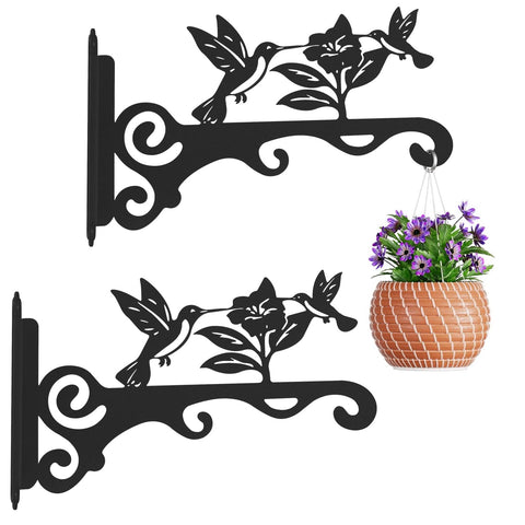 mekpiwu Elegant Bird Pattern Wall Hook 10-inch closeup with rust-resistant finish for outdoors