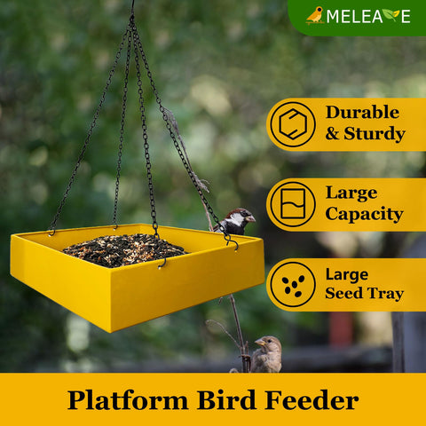 Meleave easy-load-hang: quick setup to fill seeds and suspend the feeder