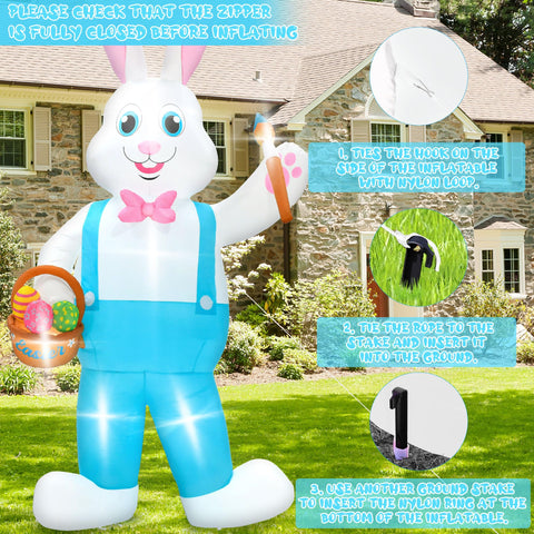 Melisheer bunny with paintbrush and eggs close-up for decorative appeal.