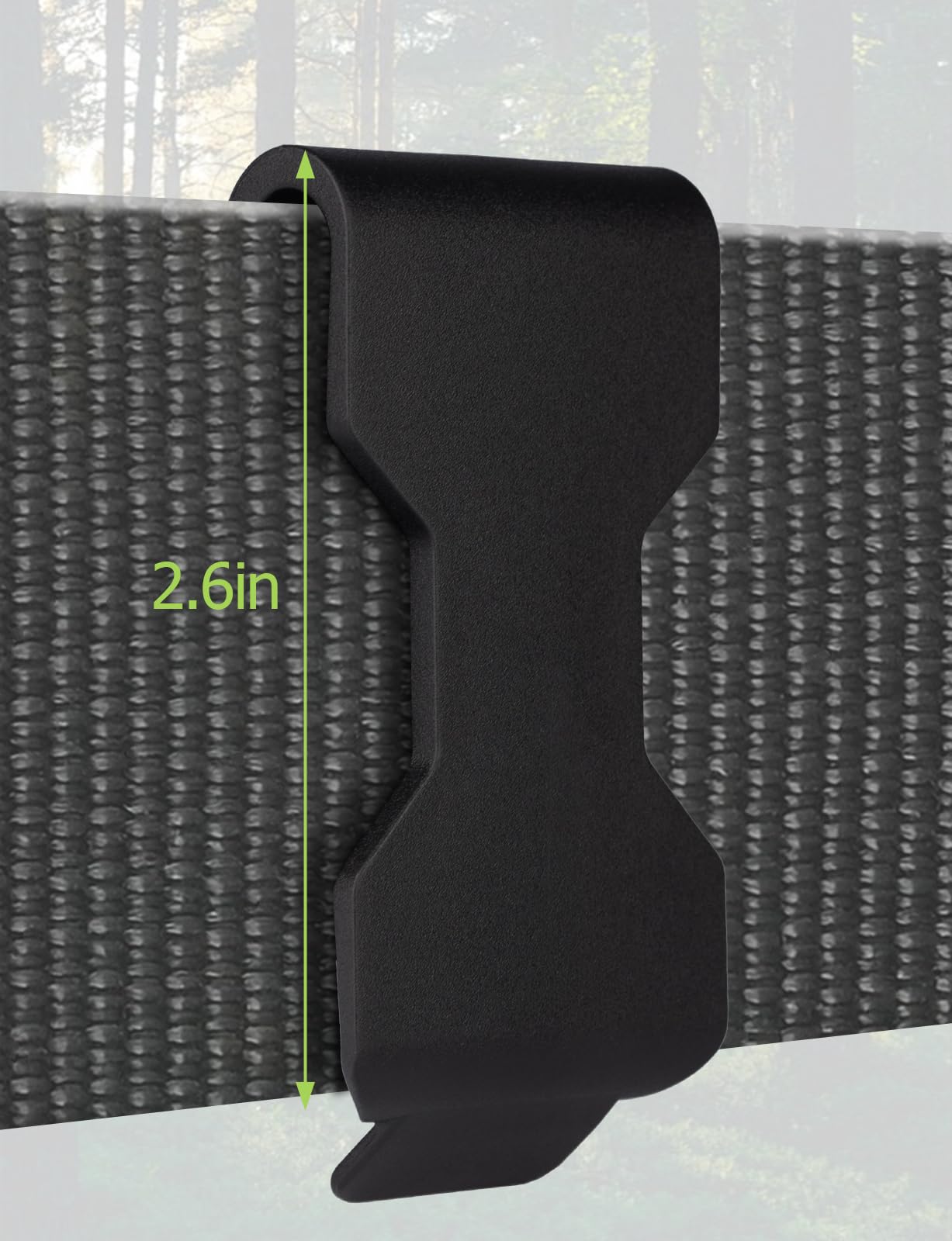 Mellbree clip-and-go design for belts, packs, and gear.