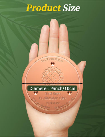 Over time, Mellbree copper disc develops a natural patina.