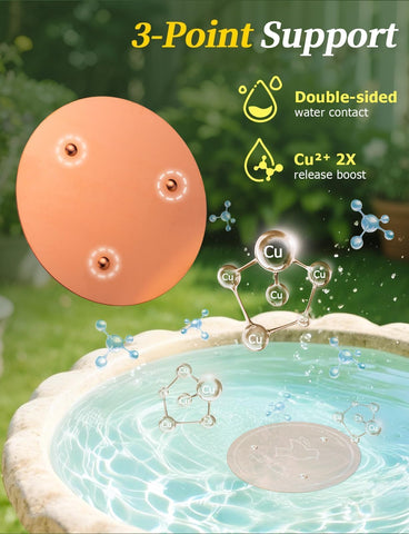 Mellbree copper disk with passivated surface for year-round performance.