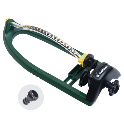 Melnor 65048-AMZ sprinkler with brass nozzles for even lawn coverage