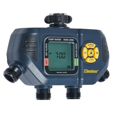 Melnor 65140AMZ manual watering option enables quick deck or car wash tasks.