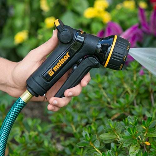 Melnor 65142AMZ eight-pattern dial enables versatile spray control for garden tasks.